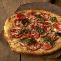 Pizza with Fresh Tomatoes and Basil image
