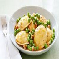 Ravioli with Peas and Brown Butter Sauce_image