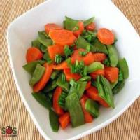 Buttered Snow Peas and Carrots_image