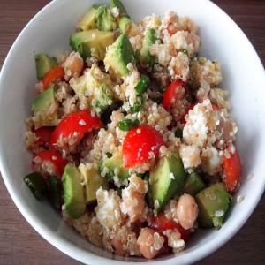 Quinoa Salad With Chickpeas and Avocado image