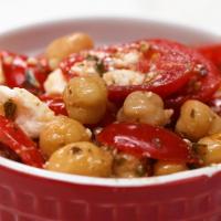 Pesto Chickpea Snack Salad Recipe by Tasty_image