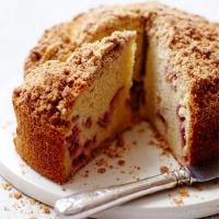 Rhubarb crumble cake image