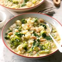 Arborio Rice and White Bean Soup image