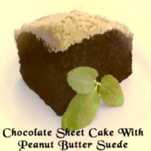 Chocolate Sheet Cake With Peanut Butter Suede_image
