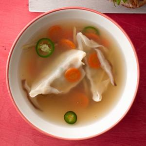 Gingery Chicken and Pot Sticker Soup_image