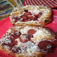Fresh strawberry & cheese danish pastries image