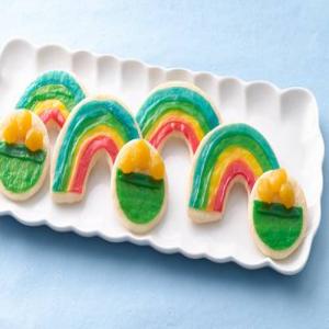 Rainbow and Pot of Gold Cookies image