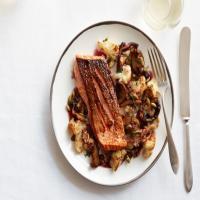 Oven-Roasted Salmon with Cauliflower and Mushrooms_image