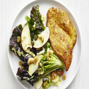 Curried Turkey with Apple-Cashew Salad_image