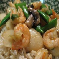 Shrimp With Snow Peas and Water Chestnuts_image