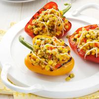 Pesto-Corn Grilled Peppers image