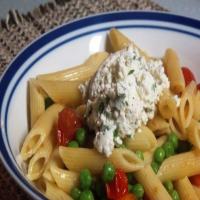 Penne With Peas, Grape Tomatoes and Ricotta image