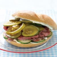 Roast Beef Sandwich with Cukes and Pickles image