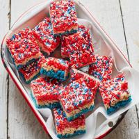 Red, White and Blue Crispy Rice Treats_image