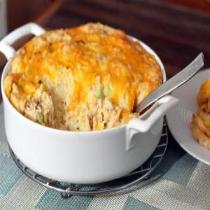 Loaded Mashed Potato Casserole with Herb Boursin Cheese_image