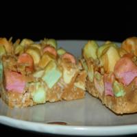 Colorful Marshmallow Peanut Butter Bars image