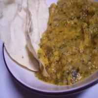 Eggplant and Dhal Curry With Basmati Rice_image