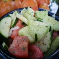Refreshing Cucumber and Tomato Salad image