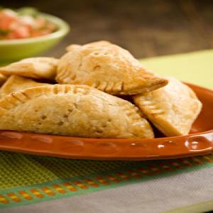 Cheesiest Fried Chicken Empanadas with Chili Con Queso Dip_image