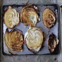Garlic Rubbed Roasted Cabbage Steaks image