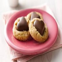Chocolate Heart Peanut Butter Cookies image