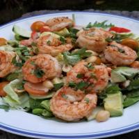 Shrimp and Avacado Salad With Miso Dressing image