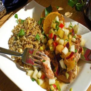 Foil Baked Salmon With Pear Salsa #RSC_image