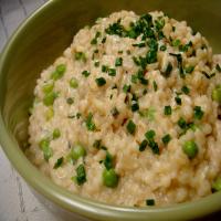 Creamy Barley With Peas and Chives image