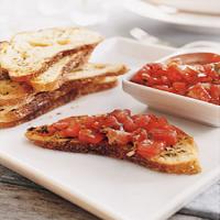 Herb Toasts and Tomato Salad image