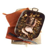 Herb-Crusted Pork Roast with New Potatoes_image