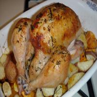 Roasted Chicken With Lemon and Fresh Herbs_image