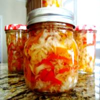 Pickled Cabbage and Peppers_image