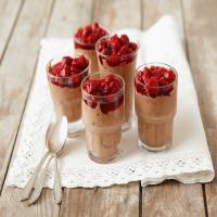 Chocolate Mousse with Raspberry Sauce_image