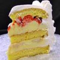 Strawberry Banana Cream Cake image