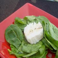 Goat Cheese and Spinach Salad With Warm Vinaigrette image