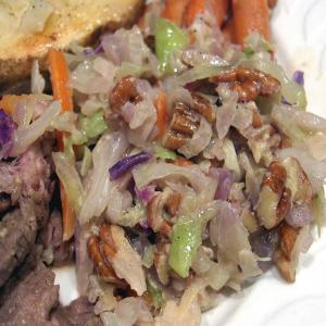 Hot -Slaw Cabbage in Mustard-Pecan Butter_image