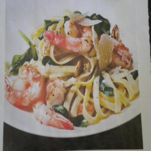 SHRIMP FETTUCCINE WITH SPINACH AND PARMESAN Recipe - (4.4/5) image
