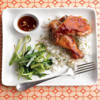 Teriyaki Chicken with Roasted Scallions image