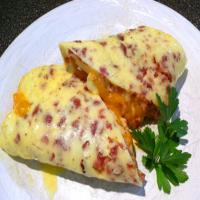 Bacon Cheddar Rolled Omelet image