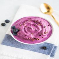 3-Ingredient Blueberry Frozen Yogurt_image