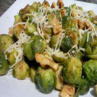 Sauteed Brussels Sprouts With Walnuts image