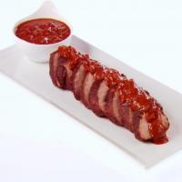 Cocoa-Rubbed Pork Tenderloin with Chocolate Tomato Sauce image