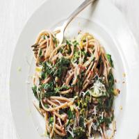Spaghetti with Collard Greens and Lemon image