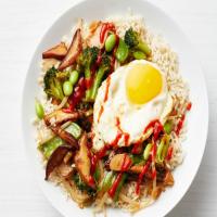 Rice Bowls with Fried Eggs image