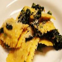 Pumpkin Ravioli with Broccoli Rabe_image