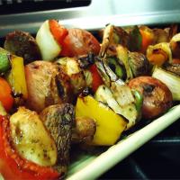 Tangy Almond Chicken Kabobs image