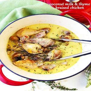 Coconut Milk and Thyme Braised Chicken_image