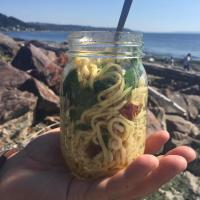 Bacon and Fresh Pasta in a Jar_image