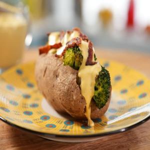 Loaded Baked Potato with Cashew Cheese Sauce image