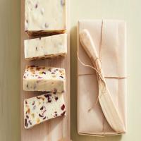 White Chocolate Fudge with Cranberries and Candied Citrus image